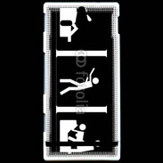 Coque Sony Xperia U humour panneau 3
