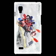 Coque LG Optimus L9 Rafting en rivière très agitée 
