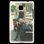 Coque LG Optimus L3 II Femme rétro et sexy