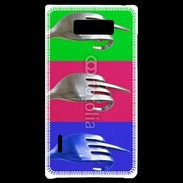 Coque LG Optimus L7 Fuck fourchettes