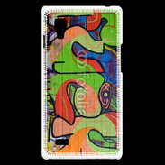 Coque LG Optimus L9 graffiti fuck 