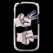 Coque Samsung Galaxy S3 Mini double fuck gants