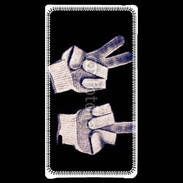 Coque LG Optimus L7 double fuck gants