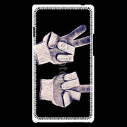 Coque LG Optimus L9 double fuck gants