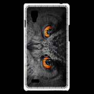 Coque LG Optimus L9 Yeux chouette