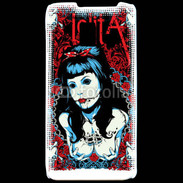 Coque LG P990 Dessin femme gothique