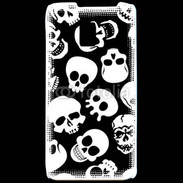 Coque LG P990 Fond tête de mort 2