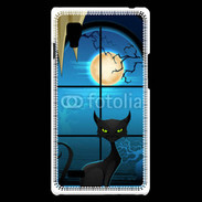 Coque LG Optimus L9 Chat noir