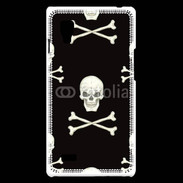 Coque LG Optimus L9 Fond tête de mort 3