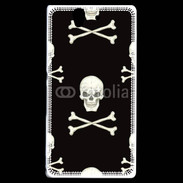 Coque Sony Xperia Z Fond tête de mort 3