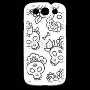 Coque Samsung Galaxy S3 Fond tête de mort 4