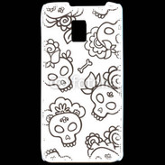 Coque LG P990 Fond tête de mort 4