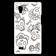 Coque LG Optimus L9 Fond tête de mort 4