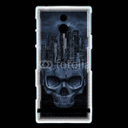 Coque Sony Xperia P Tête de mort 5