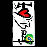 Coque Sony Xperia U I love Brésil 2