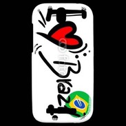 Coque HTC One SV I love Brésil 2