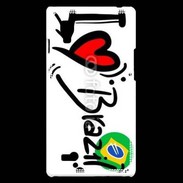 Coque LG Optimus L9 I love Brésil 2