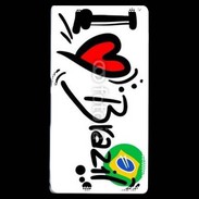 Coque Sony Xperia Z I love Brésil 2