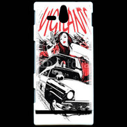 Coque Sony Xperia U Vigilante au féminin