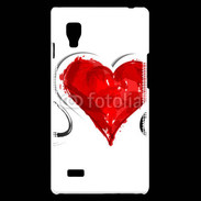 Coque LG Optimus L9 Love en peinture 5