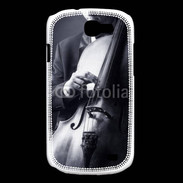 Coque Samsung Galaxy Express Violoncelliste en noir et blanc 5