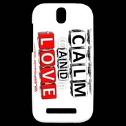 Coque HTC One SV Keep calm et love me