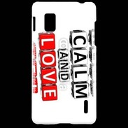 Coque LG Optimus G Keep calm et love me