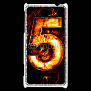 Coque HTC Windows Phone 8S Cinq en feu