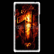 Coque LG Optimus L9 Un en feu