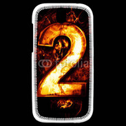 Coque HTC One SV Deux en feu