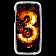 Coque HTC One SV Trois en feu