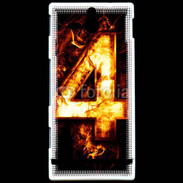 Coque Sony Xperia U Quatre en feu