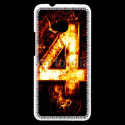 Coque HTC One Quatre en feu