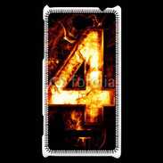 Coque HTC Windows Phone 8S Quatre en feu