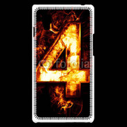 Coque LG Optimus L9 Quatre en feu