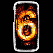 Coque HTC One SV Six en feu