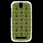 Coque HTC One SV Fond tête de mort 7