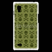 Coque LG Optimus L9 Fond tête de mort 7