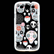 Coque Samsung Galaxy S3 Fond tête de mort 8