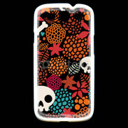 Coque Samsung Galaxy S3 Fond tête de mort 9