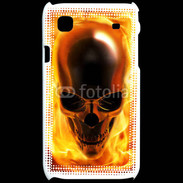 Coque Samsung Galaxy S crâne en feu