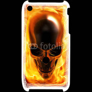Coque iPhone 3G / 3GS crâne en feu
