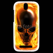 Coque HTC One SV crâne en feu