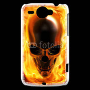 Coque HTC Wildfire G8 crâne en feu
