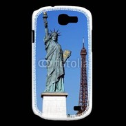 Coque Samsung Galaxy Express Statue de la liberté et tour Eiffel