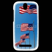 Coque HTC One SV Drapeaux USA