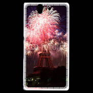Coque Sony Xperia Z Feux d'artifice Tour Eiffel