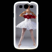 Coque Samsung Galaxy S3 Danseuse classique avec gants de boxe