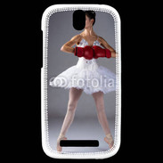 Coque HTC One SV Danseuse classique avec gants de boxe