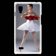 Coque LG Optimus L9 Danseuse classique avec gants de boxe